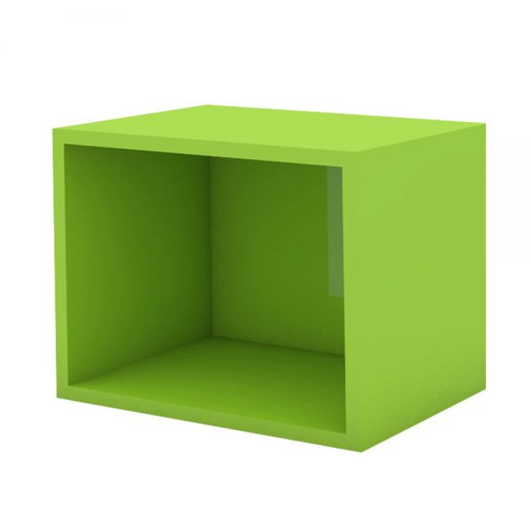 Cub de perete Verde lucios, 37x30x30 cm