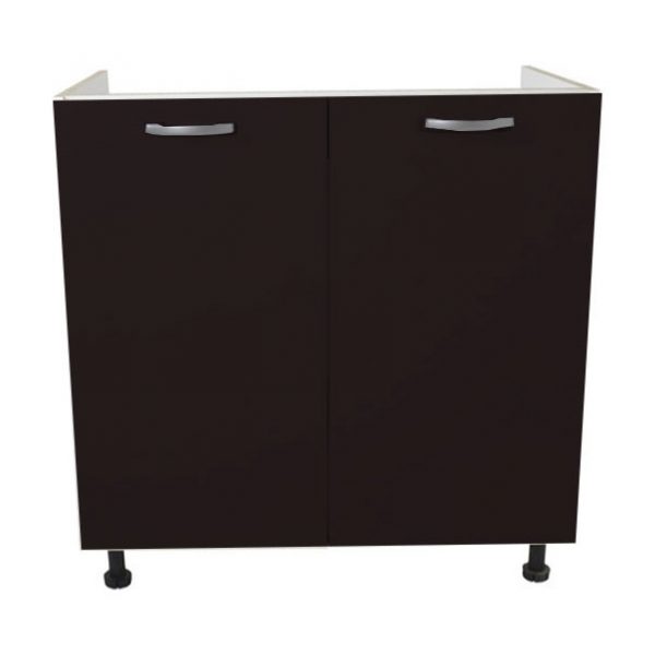 Masca de chiuveta bucatarie, 80x50x80 cm, PAL Alb/Wenge