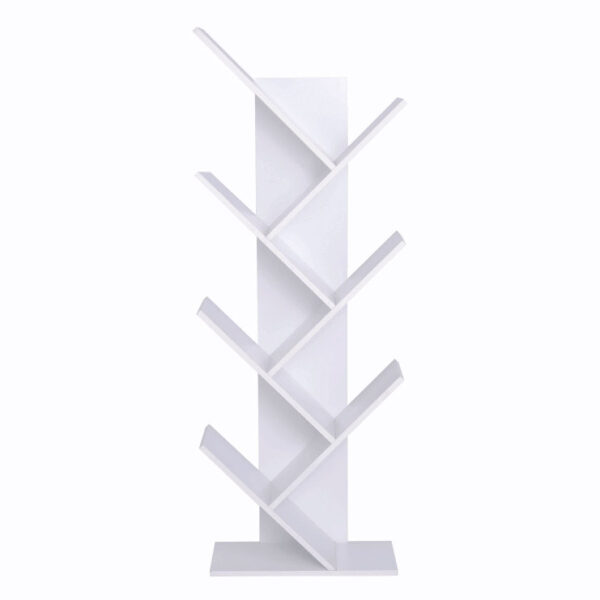 Etajera multifunctionala 43x20x115 cm, PAL Alb