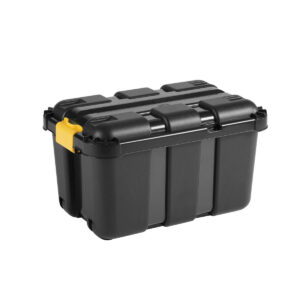 Cutie depozitare BoxOne cu capac, 50L, 59x39x35 cm Plastic Negru