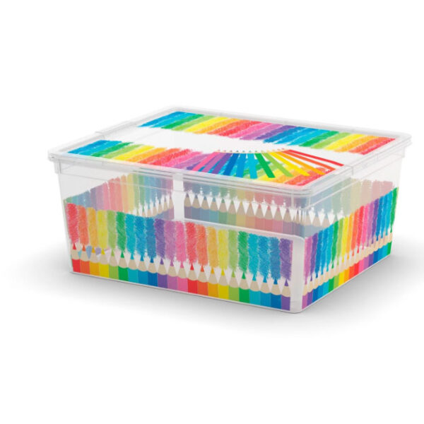 Cutie din plastic Colors 40x34x17 cm Multicolor