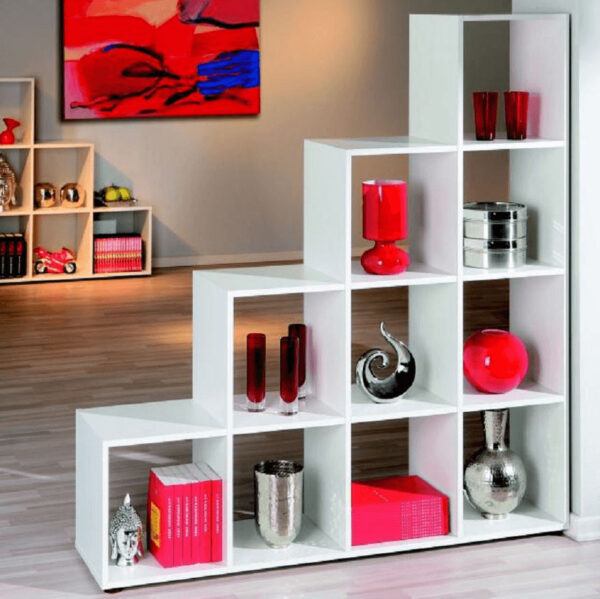 Biblioteca 139x33x144 cm PAL Alb
