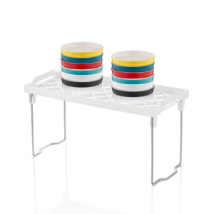 Raft de bucatarie 30x14x16 cm Plastic/Metal Alb